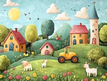 童话般的田园风光