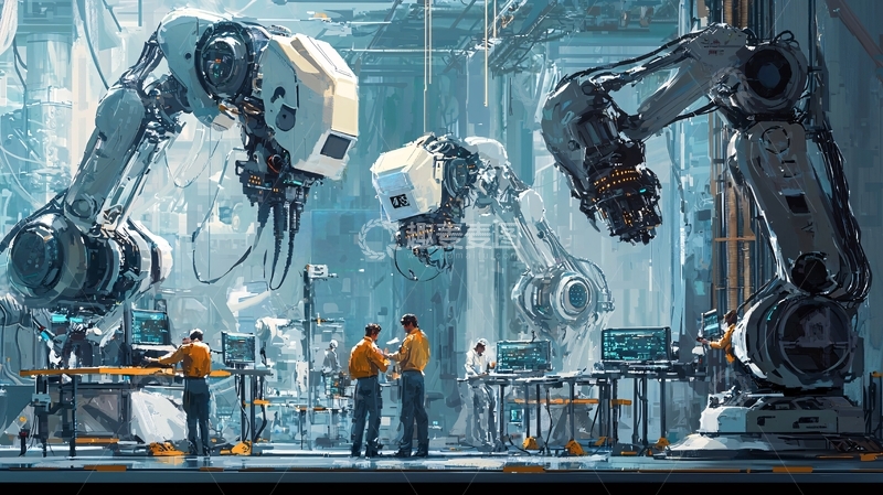 高清大图下载【趣麦麦图】未来工厂