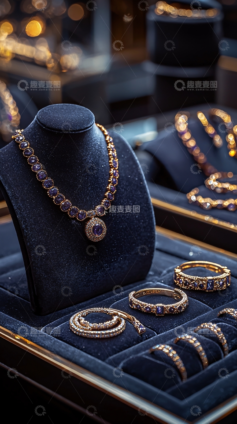 高清大图下载【趣麦麦图】精致珠宝首饰陈列展示