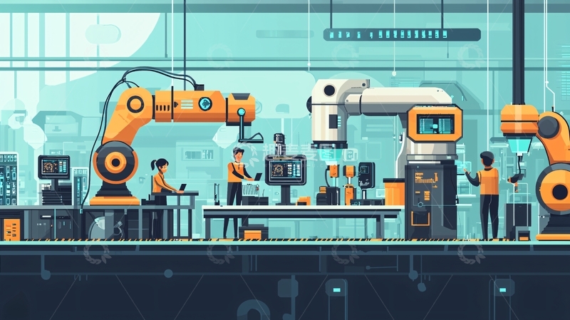 高清大图下载【趣麦麦图】智能工厂