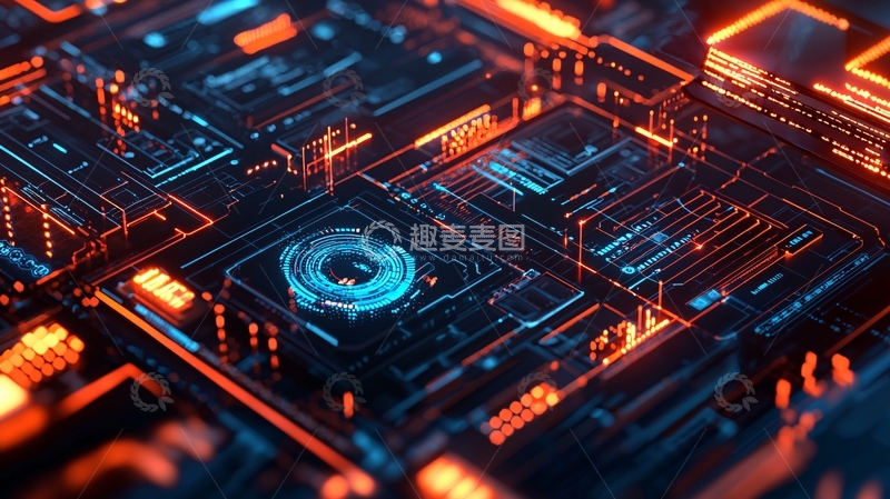 高清大图下载【趣麦麦图】科技感电路板