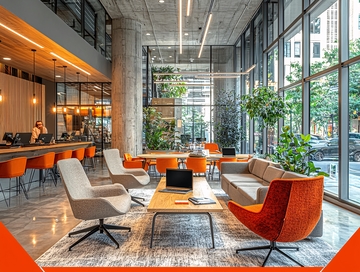 现代办公室休息区