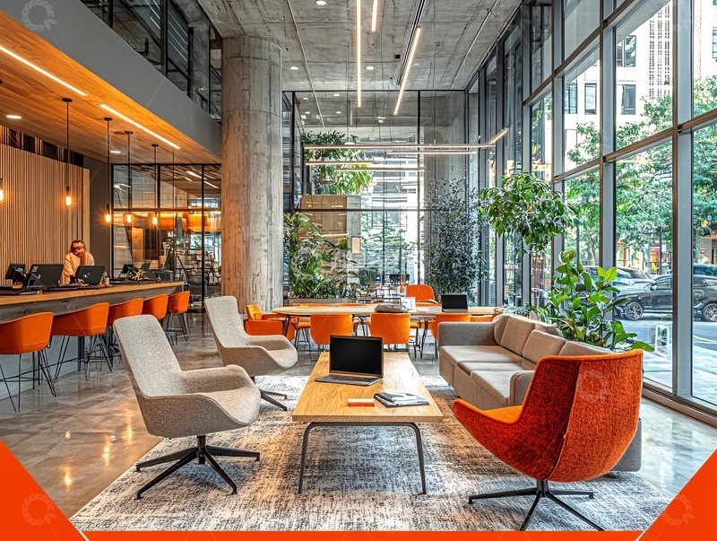 高清大图下载【趣麦麦图】现代办公室休息区