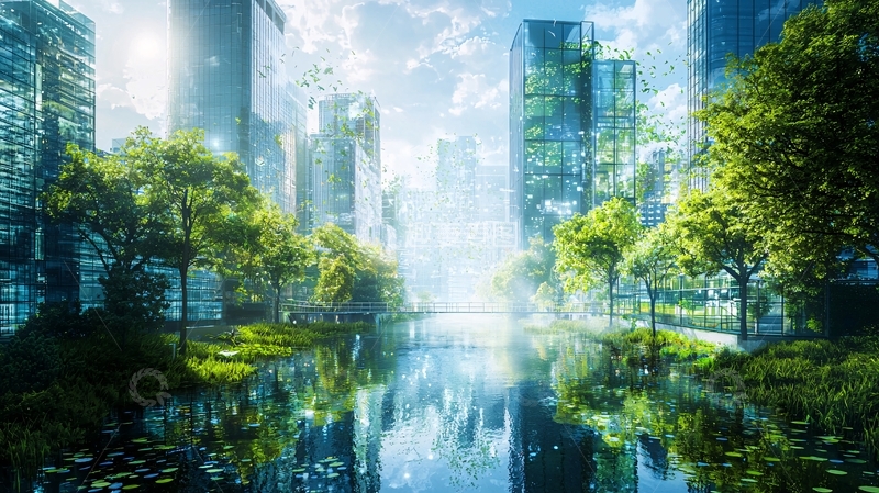 高清大图下载【趣麦麦图】绿色城市