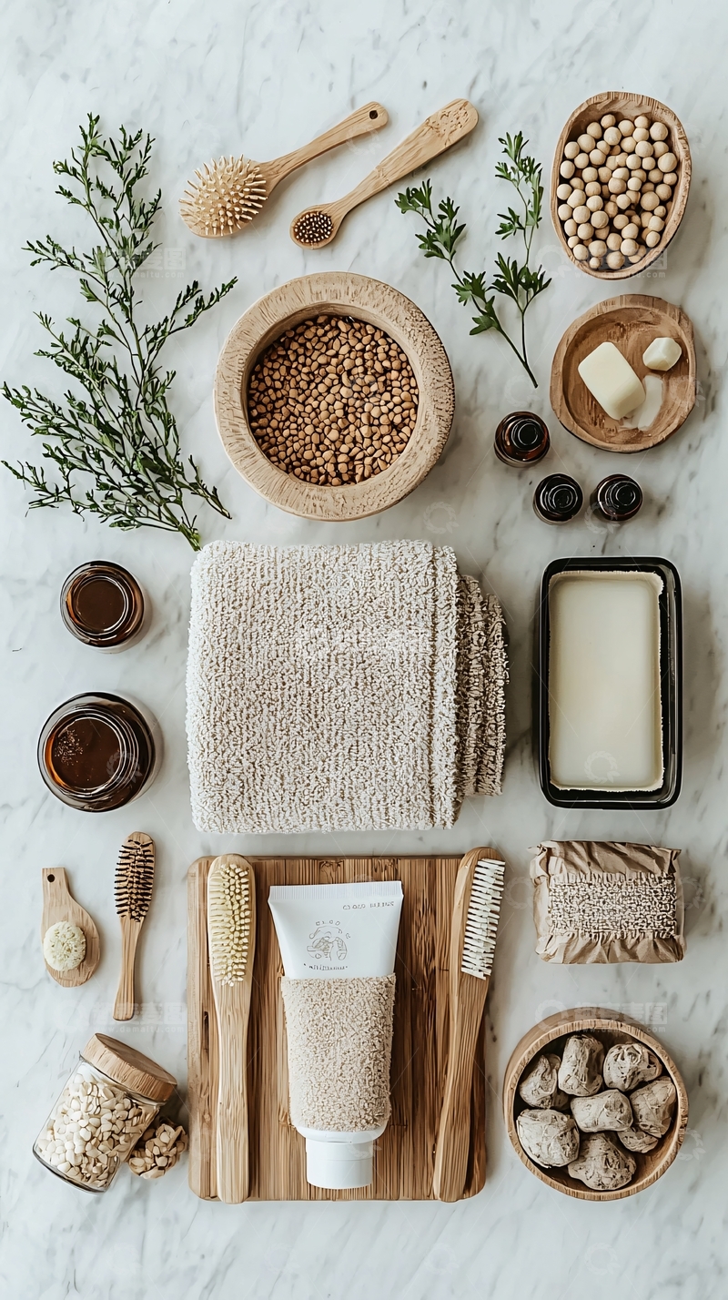 高清大图下载【趣麦麦图】天然有机护肤品静物