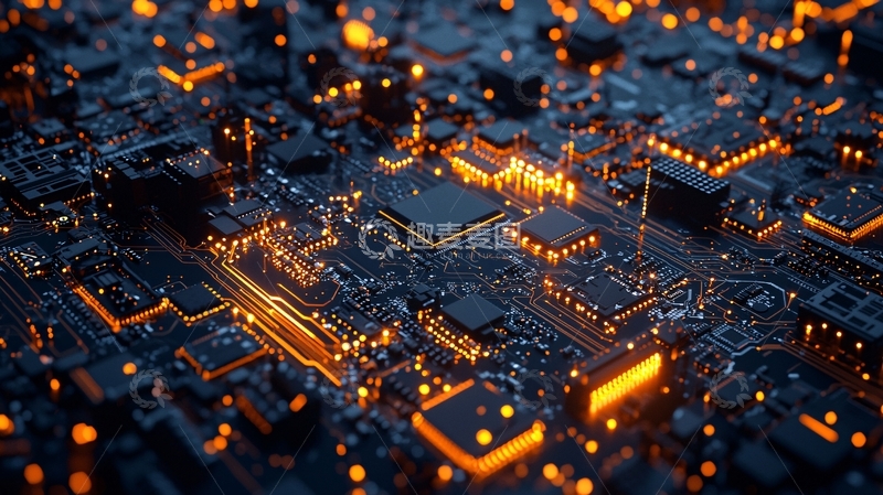 高清大图下载【趣麦麦图】电路板特写