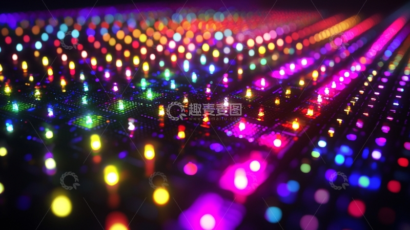 高清大图下载【趣麦麦图】绚丽多彩的灯光秀