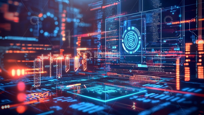 高清大图下载【趣麦麦图】科技感数据流