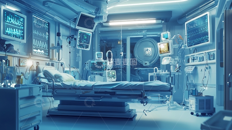 高清大图下载【趣麦麦图】未来医院病房8