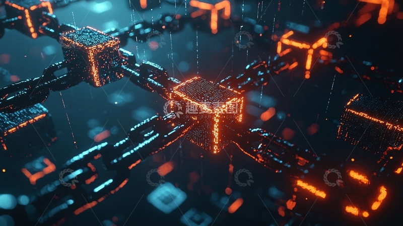 高清大图下载【趣麦麦图】区块链网络