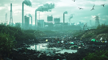 工厂排放污染环境