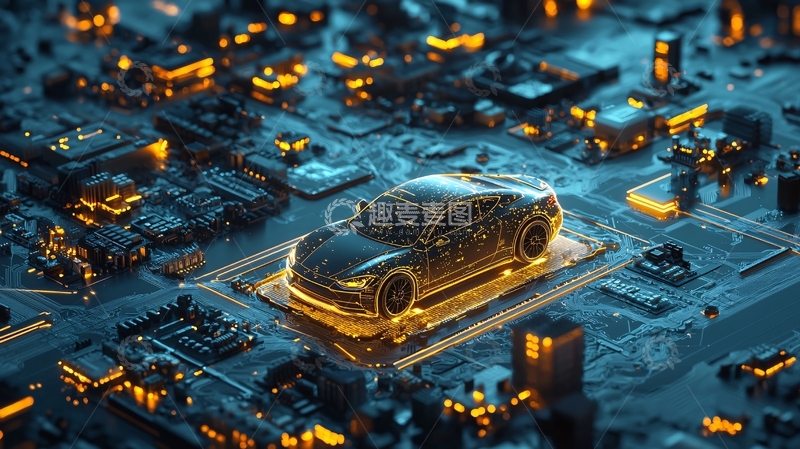 高清大图下载【趣麦麦图】智能汽车芯片