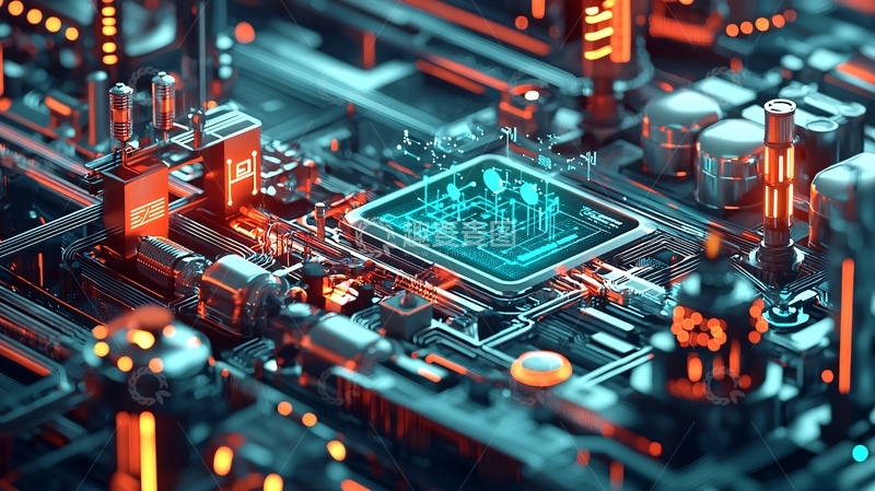 高清大图下载【趣麦麦图】科技感电路板