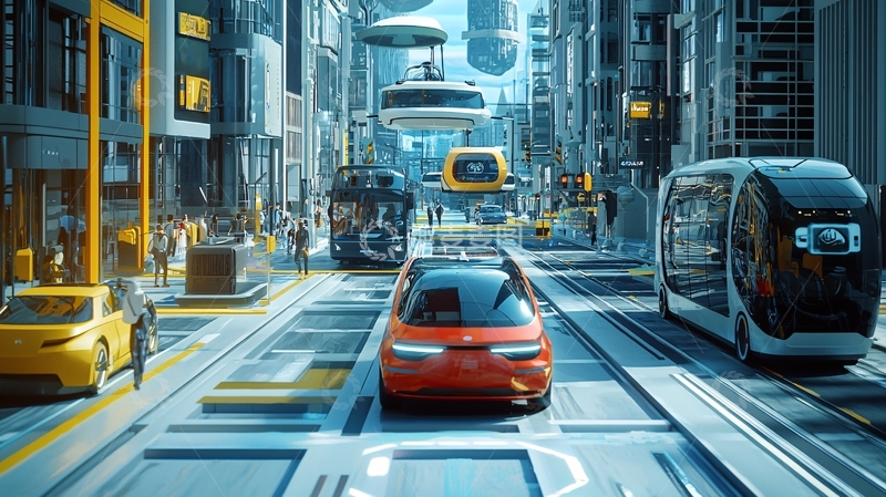 高清大图下载【趣麦麦图】未来城市街道