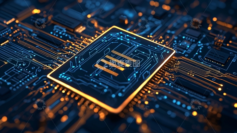 高清大图下载【趣麦麦图】高科技芯片特写