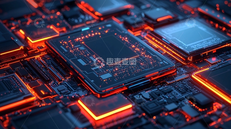高清大图下载【趣麦麦图】电路板特写