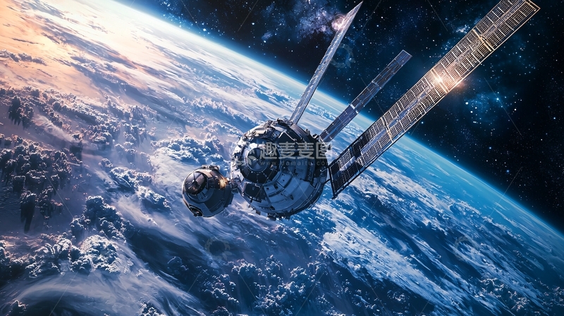 高清大图下载【趣麦麦图】太空空间站