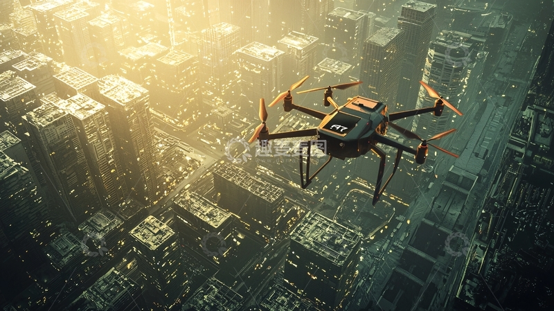 高清大图下载【趣麦麦图】无人机航拍城市