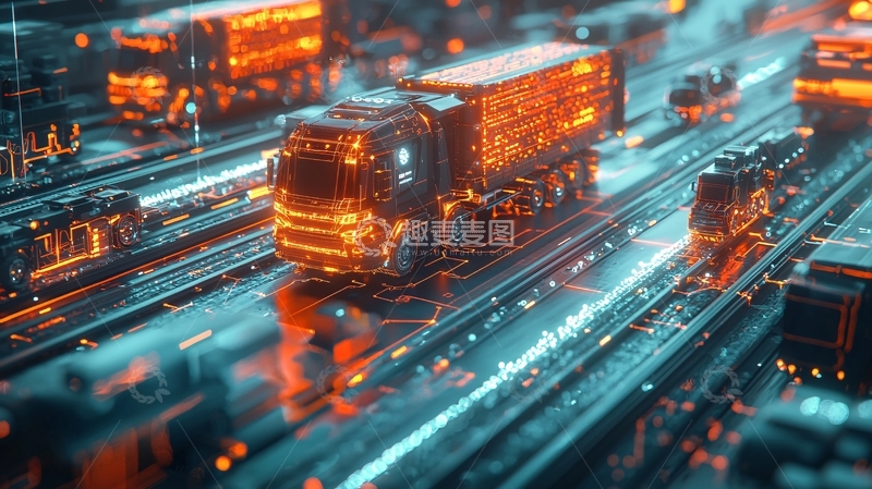 高清大图下载【趣麦麦图】-未来科技卡车
