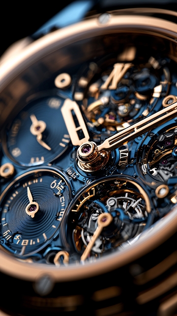 精密机械结构的复杂手表