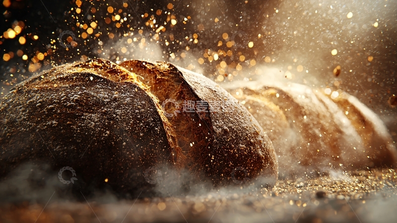 高清大图下载【趣麦麦图】新鲜出炉的面包