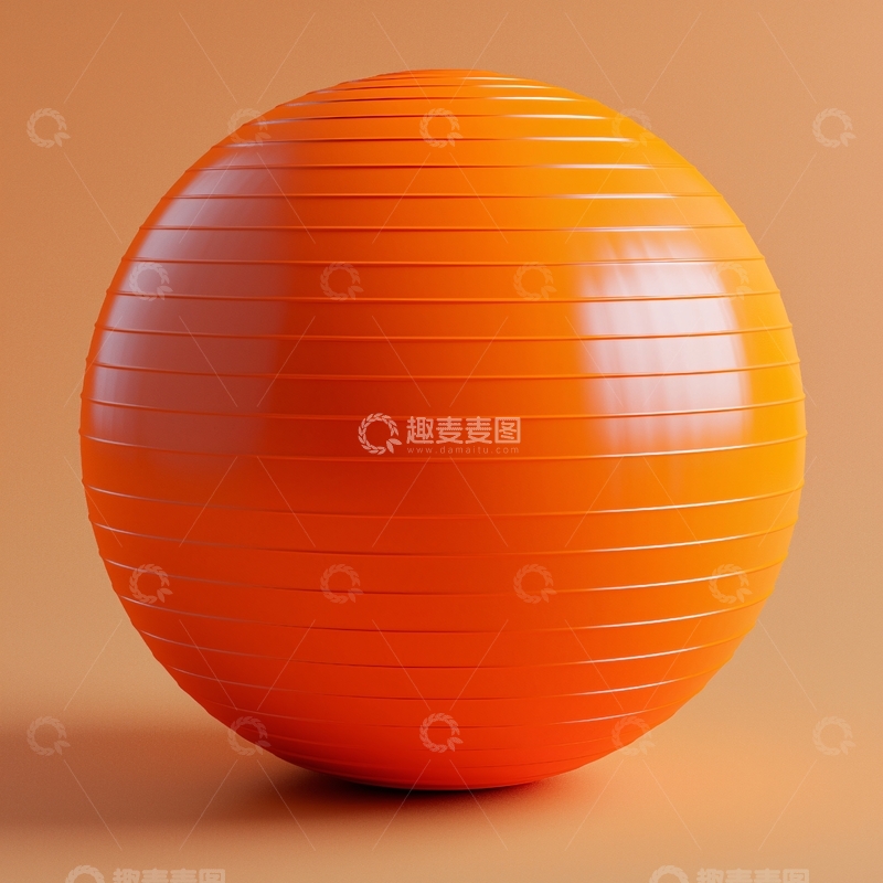 高清大图下载【趣麦麦图】橙色健身球