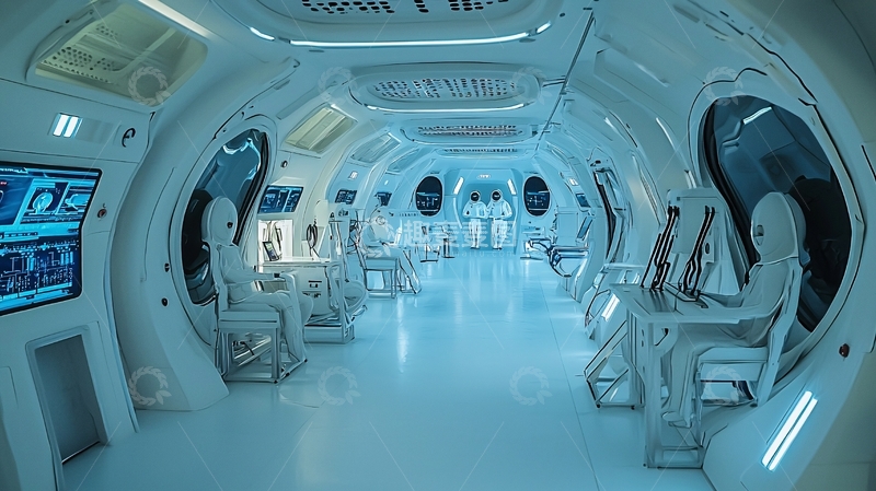 高清大图下载【趣麦麦图】未来科技飞船内部