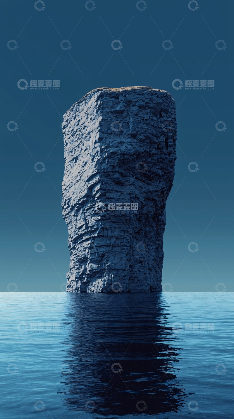 高清大图下载【趣麦麦图】海面上的岩石柱