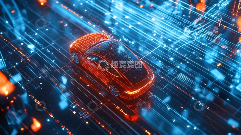 高清大图下载【趣麦麦图】未来科技感汽车