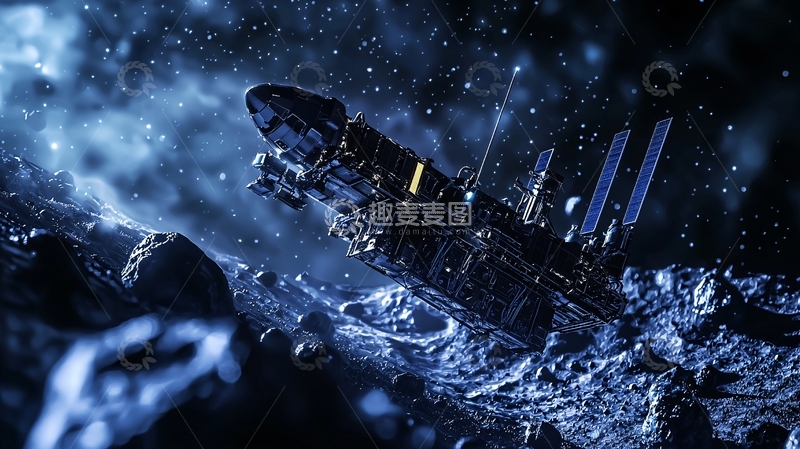 高清大图下载【趣麦麦图】宇宙飞船坠毁