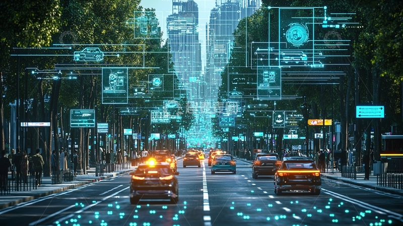 高清大图下载【趣麦麦图】未来城市街道