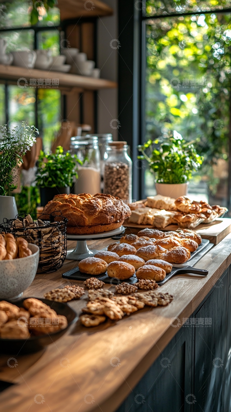 高清大图下载【趣麦麦图】美食面包台