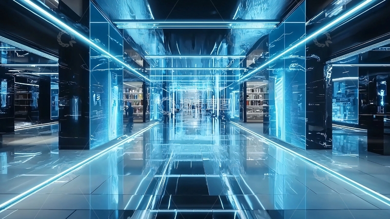 高清大图下载【趣麦麦图】未来科技感商业空间