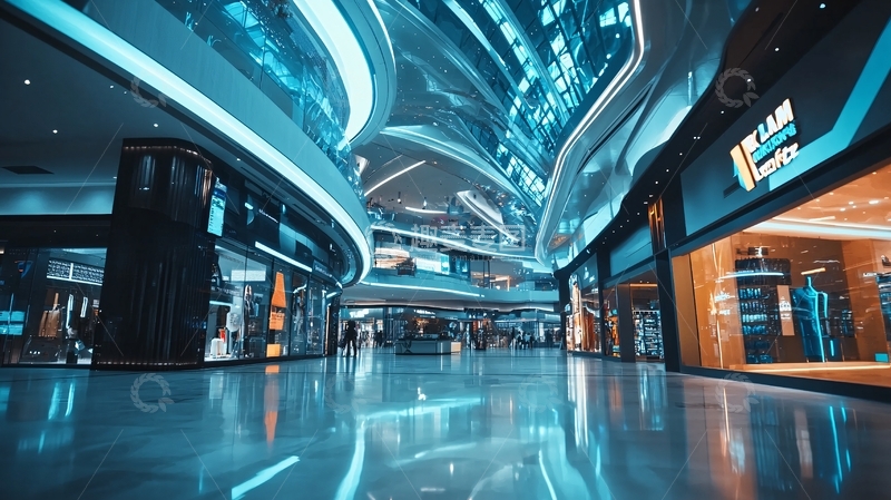 高清大图下载【趣麦麦图】现代化商场内部结构