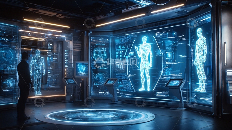 高清大图下载【趣麦麦图】未来科技实验室