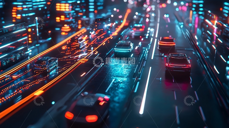 高清大图下载【趣麦麦图】未来城市夜景23