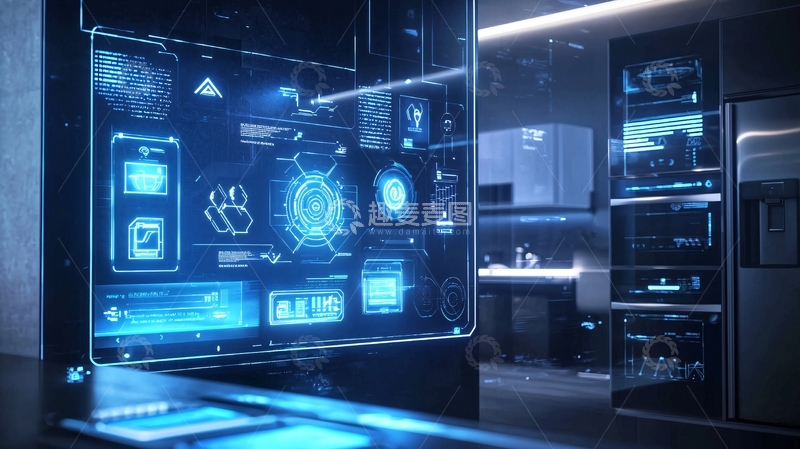 高清大图下载【趣麦麦图】智能家居控制面板