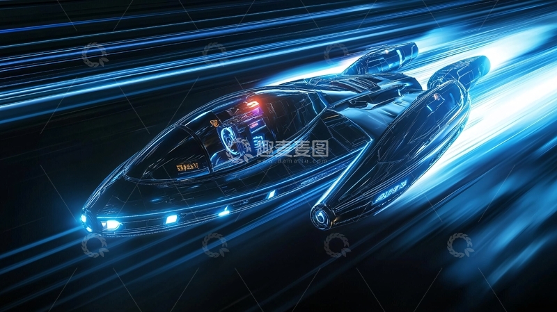 高清大图下载【趣麦麦图】未来飞行器