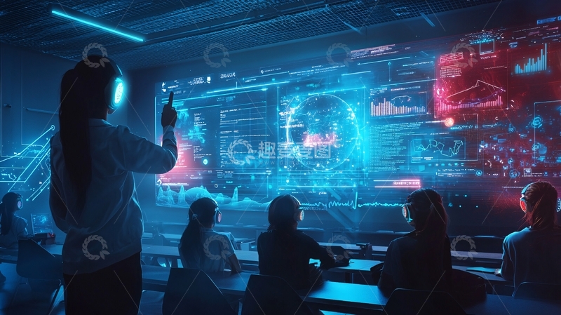 高清大图下载【趣麦麦图】未来教室