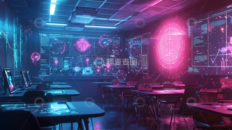 高清大图下载【趣麦麦图】未来科技教室