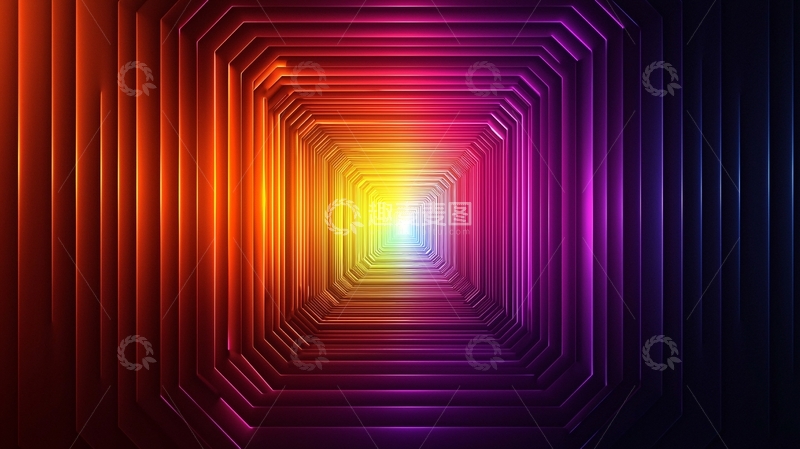 高清大图下载【趣麦麦图】色彩隧道视觉延伸