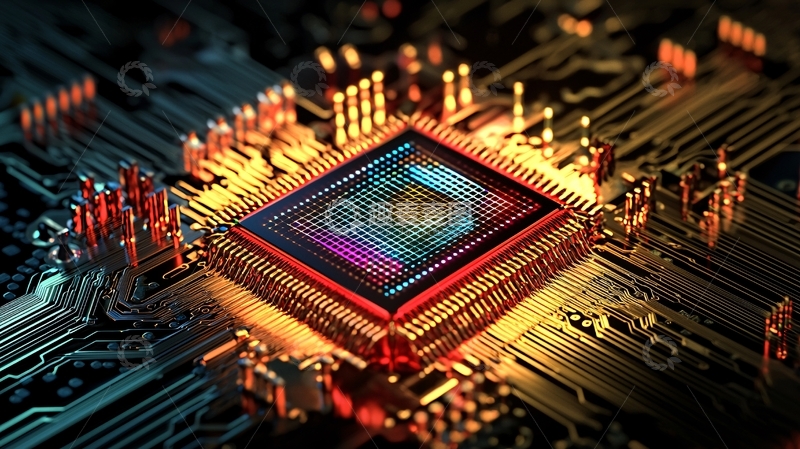 高清大图下载【趣麦麦图】高科技芯片电路板