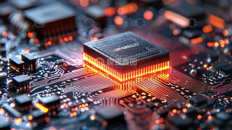 高清大图下载【趣麦麦图】芯片电路板科技感十足