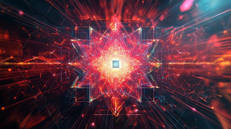 科技感红色能量核心