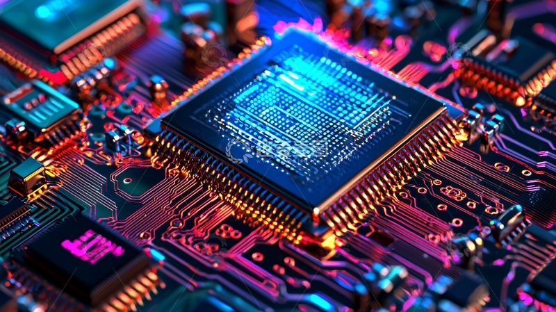 高清大图下载【趣麦麦图】高清芯片电路板特写