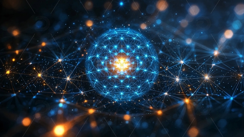 高清大图下载【趣麦麦图】蓝色球体