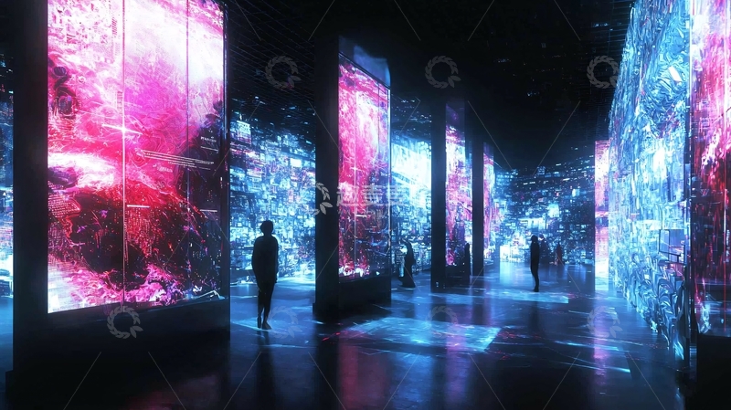 高清大图下载【趣麦麦图】未来科技感走廊