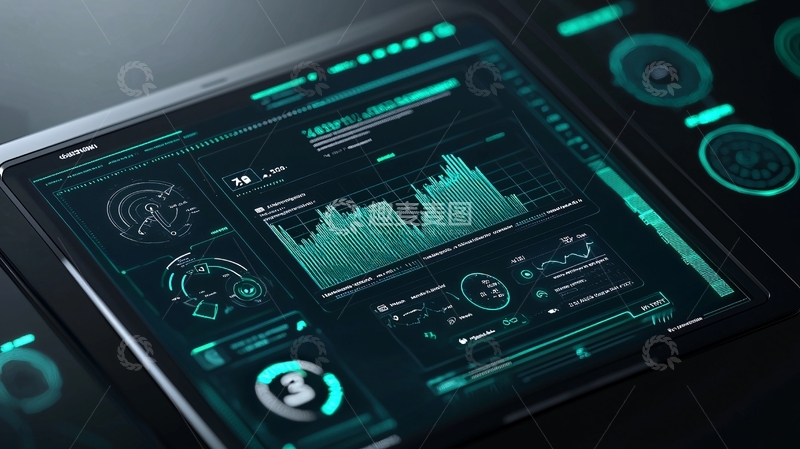 高清大图下载【趣麦麦图】-科技感数据面板