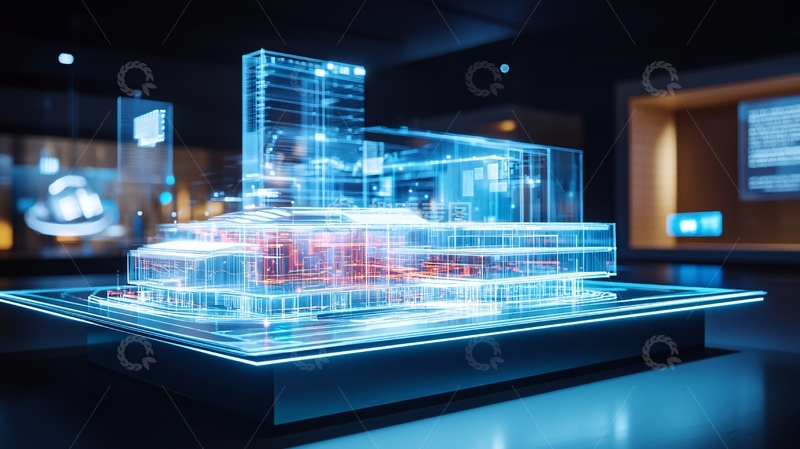 高清大图下载【趣麦麦图】透明建筑模型