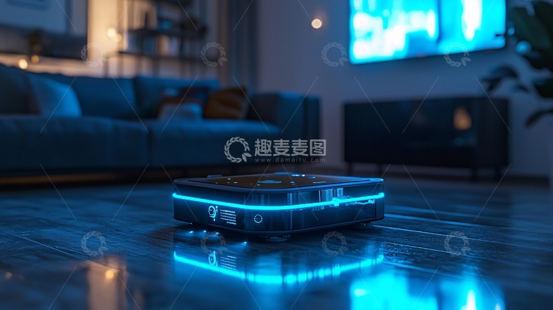 高清大图下载【趣麦麦图】智能扫地机器人